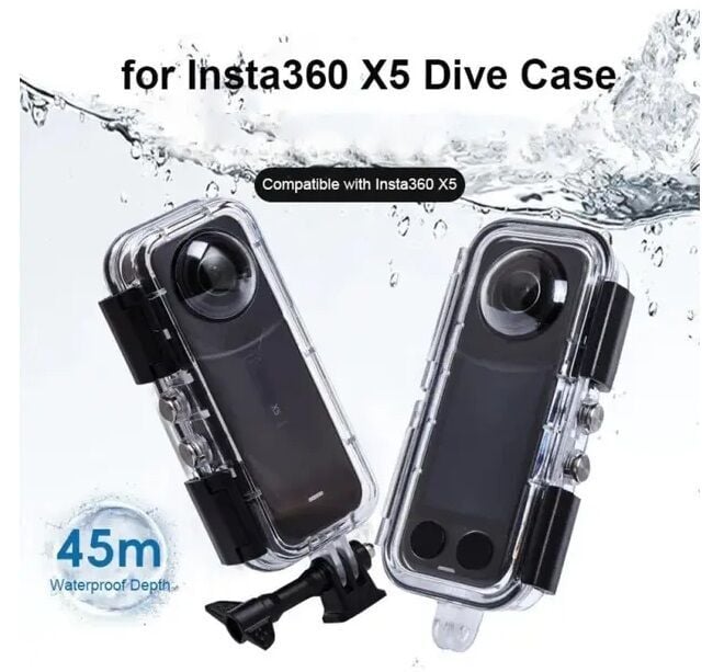 Oem Marka Insta 360 X5 Uyumlu Su Geçirmez Kılıf (45mt)