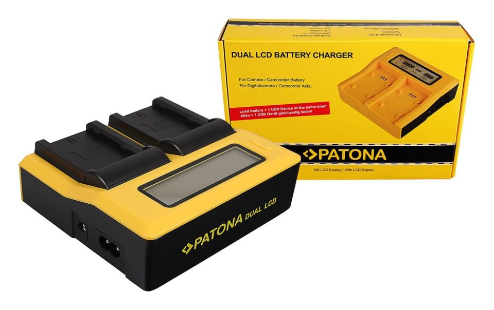 Patona İkili LCD Ekranlı USB Şarj Aleti Fuji NP-W235 İçin