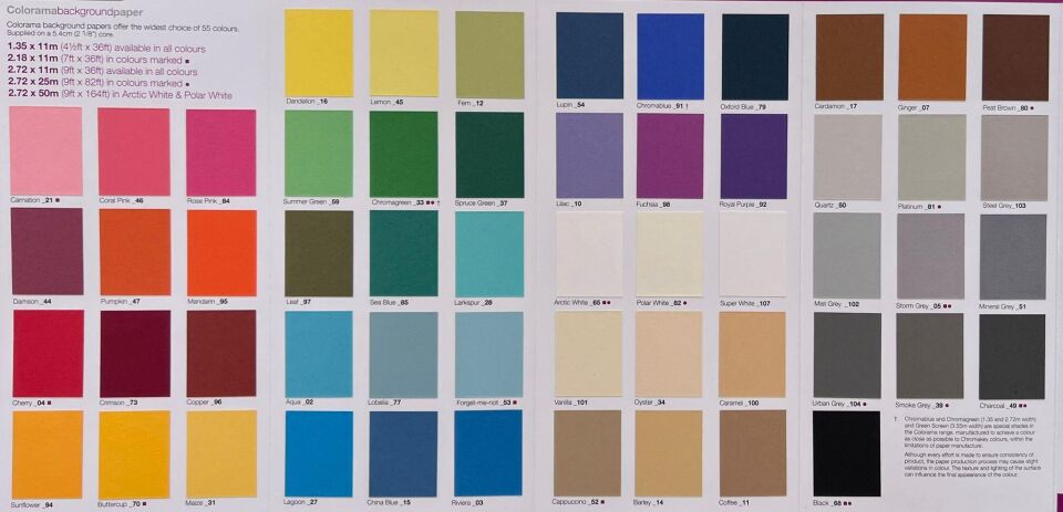 Colorama ChromaBlue Kağıt Fon 2.72 x 11m