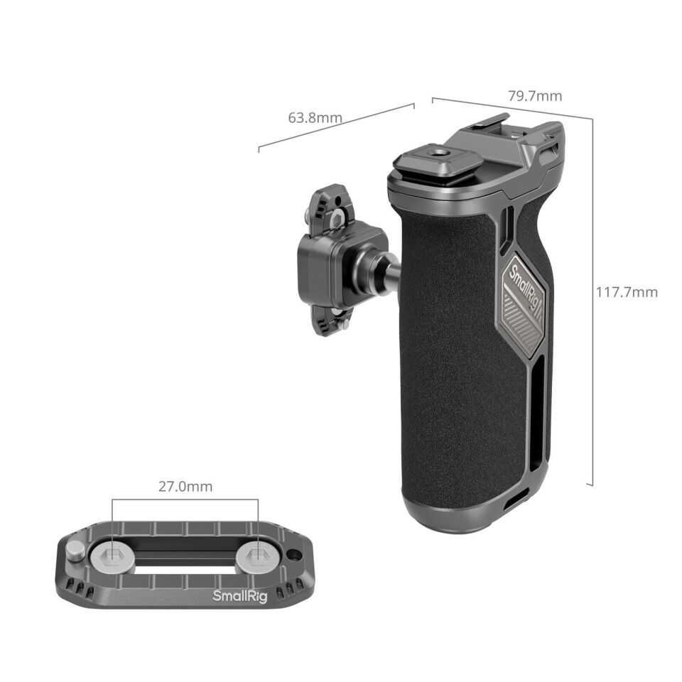 SmallRig 4485 HawkLock H21 Hızlı Çıkartmalı Döner Yan Sap Takımı