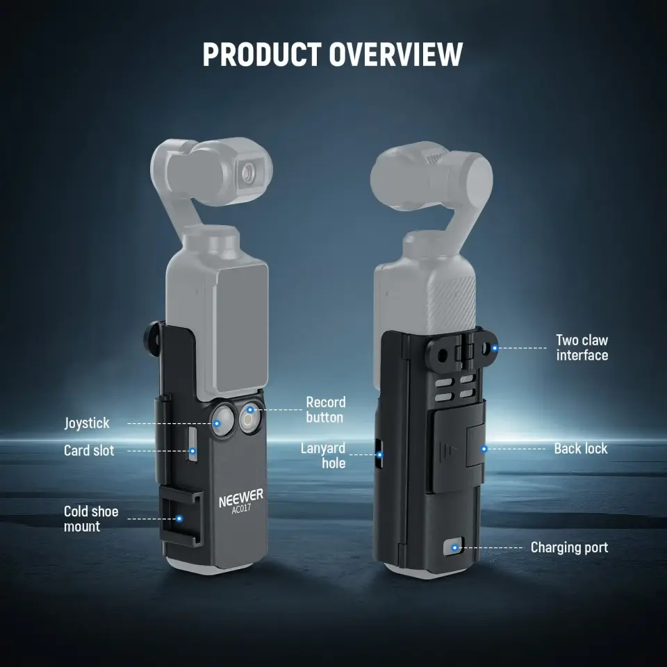 NEEWER GP-59 DJI Osmo Pocket 3 Uzatma Adaptör Kiti