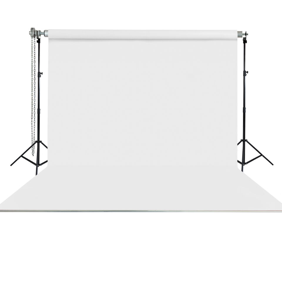 Stüdyo Teknik 270X580Cm Beyaz Taşınabilir Kumaş Fon Perdesi