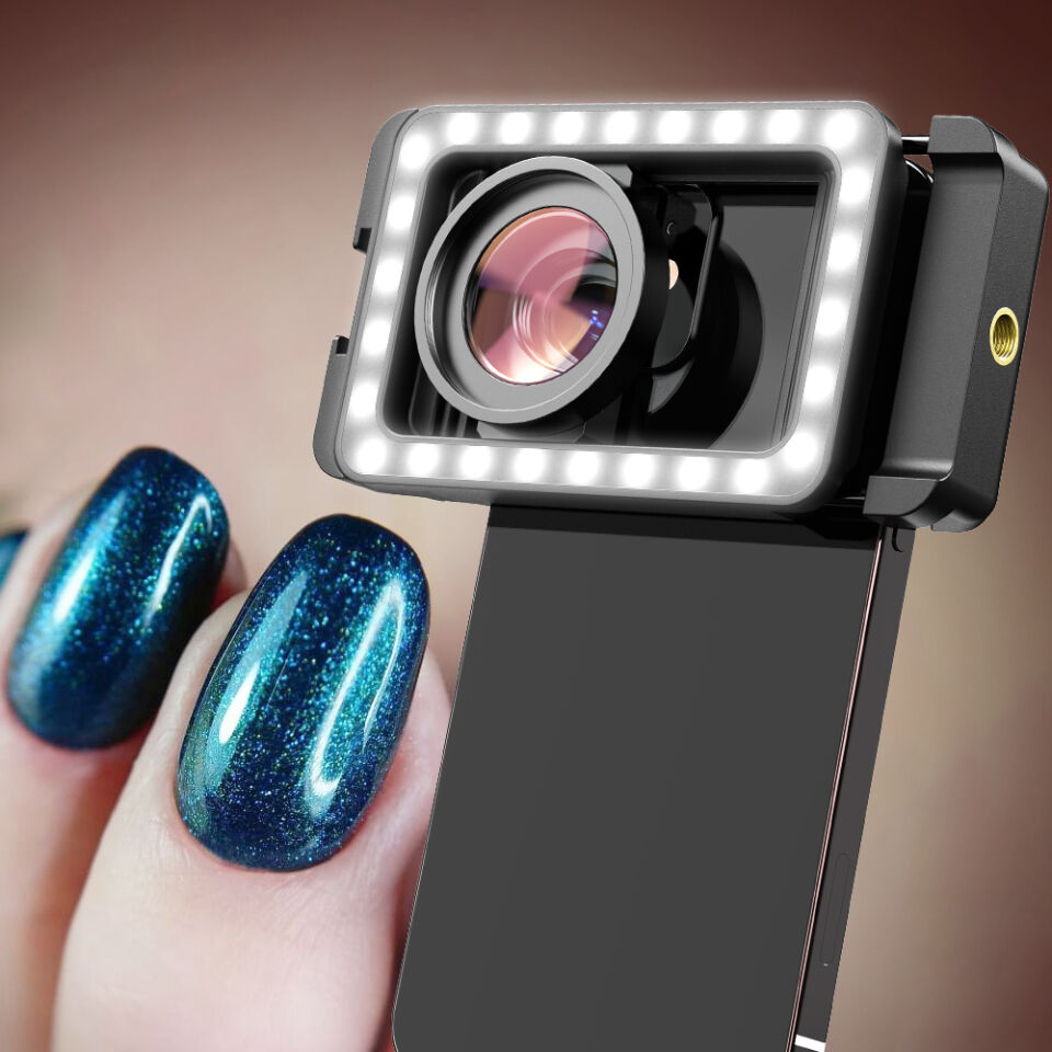 Apexel M15 Dolgu Işıklı Makro Lens