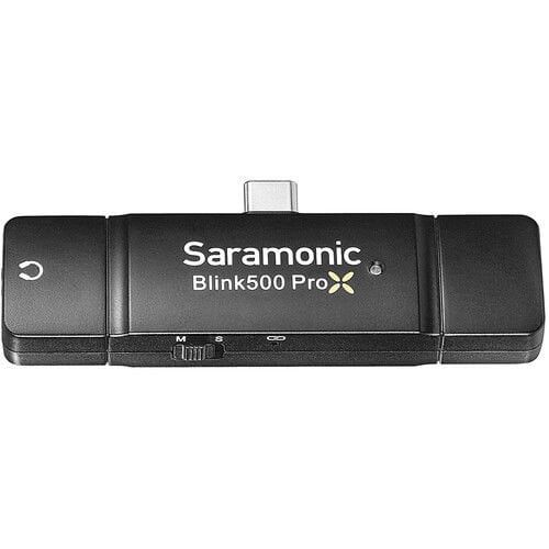 Saramonic Blink 500 ProX RXUC Çift Kanallı Dijital Kablosuz Alıcı, USB-C Konnektörlü (2,4 GHz)