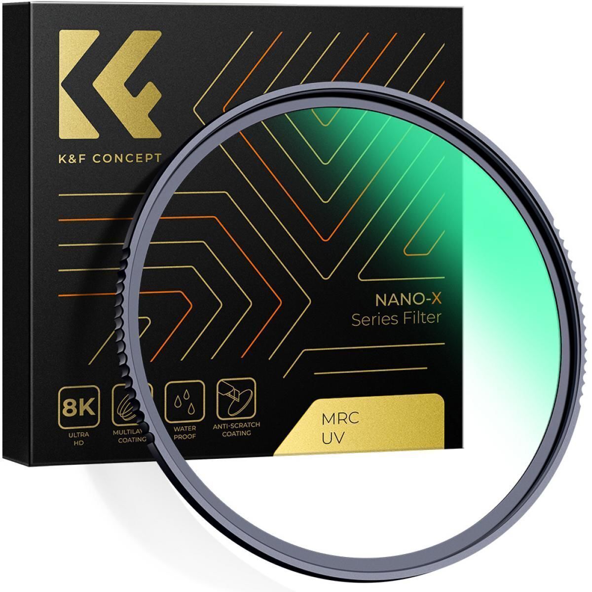 K&F Concept 39mm NANO-X MCR MC-UV 28 Çok Katmanlı Kaplamaya sahip Koruma Filtresi 8K Ultra HD