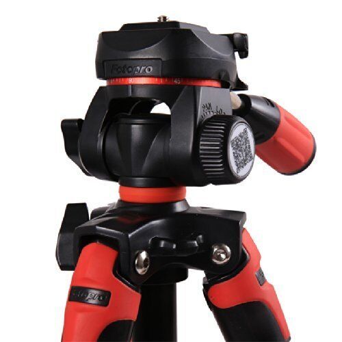 Fotopro S3 Profesyonel Tripod (Kırmızı & Siyah)