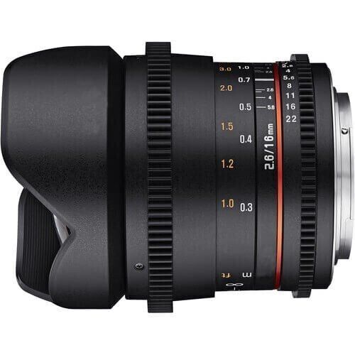 Samyang 16mm T2.6 ED AS UMC Cine Lens (Sony E)