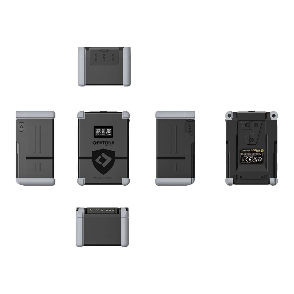 PATONA 13855 PROTECT V-MOUNT AKKU V99-PD100 99Wn USB-C USB-A D-TAP 2xDCOUT
