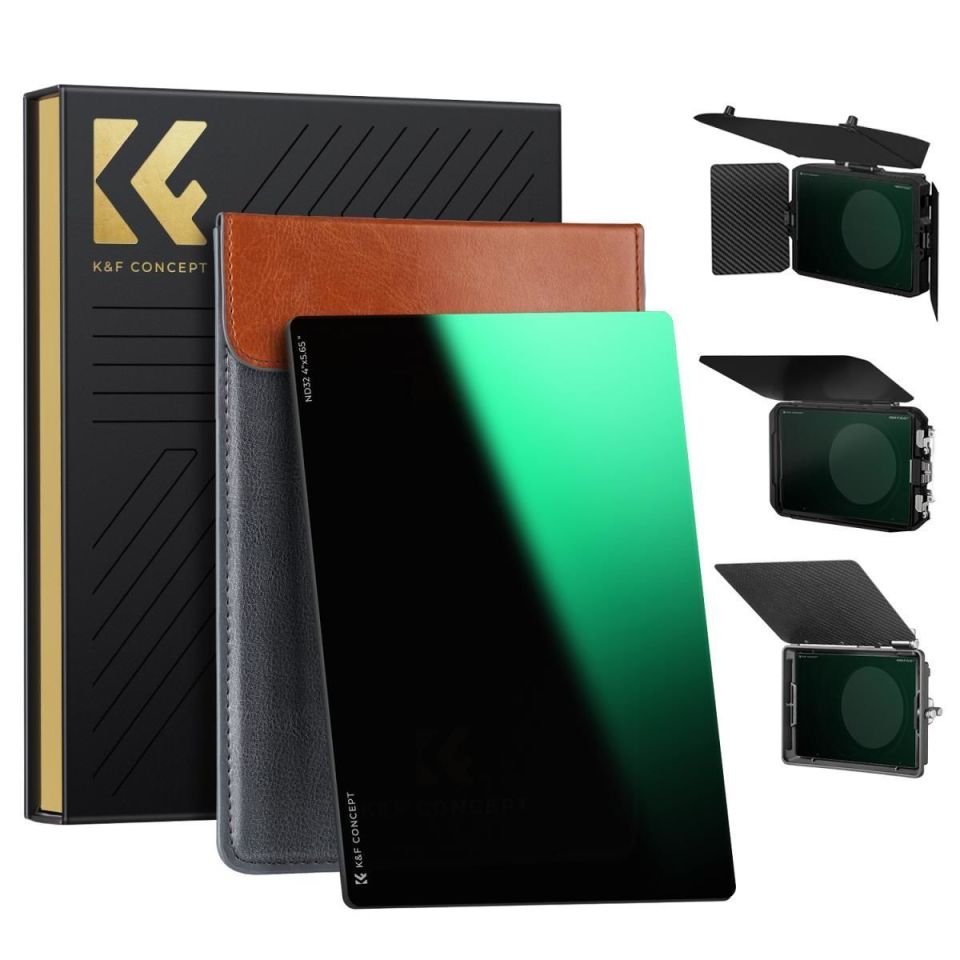 K&F NANO-X ND4 (2 Stop)  4x5.65 Filtre Tilta SmallRig ve Diğer Matbox ile Uyumlu  HD Optik Cam