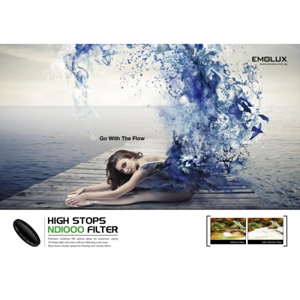 Emolux 77mm ND1000 10 Stop Filtre