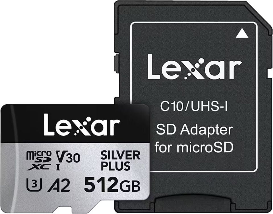 Lexar Professional 512GB SILVER PLUS microSDXC™ UHS-I Kartı