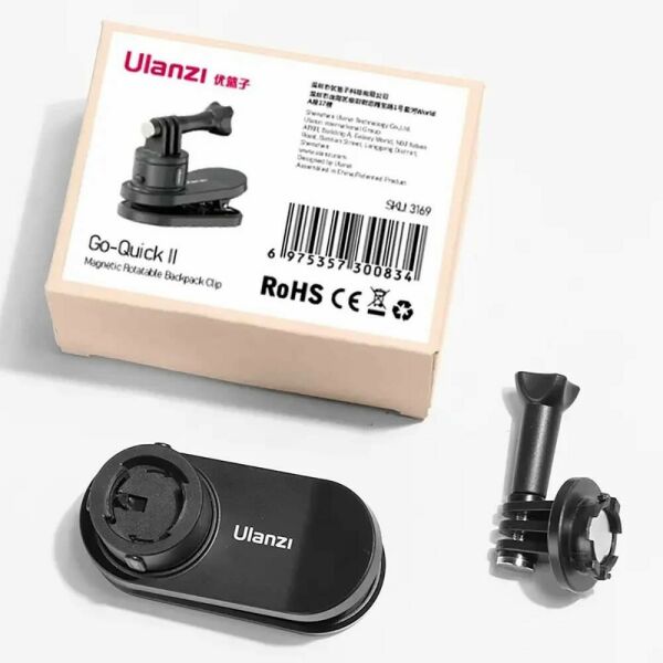 Ulanzi Go-Quick II Manyetik Sırt Çantası Askı Klipsi