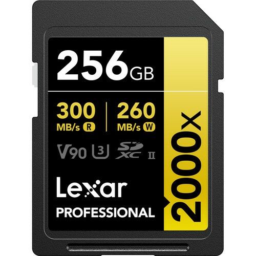 Lexar 256GB 2000x Professional SDXC RDR UII Hafıza Kartı