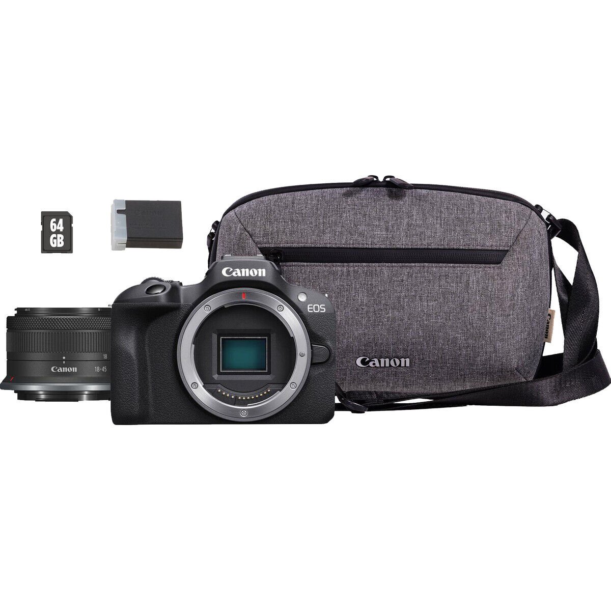 Canon EOS R100 18-45mm IS STM Lensli Travel Kit