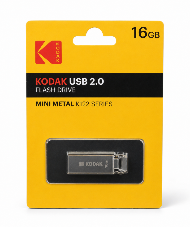 Kodak 16GB 2.0 Mini Metal USB Bellek (K122)