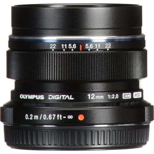 Olympus 12mm f/2.0 Lens (Siyah)